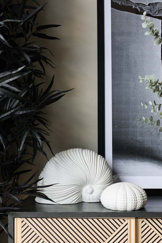 White Faux Sea Shell Ornament