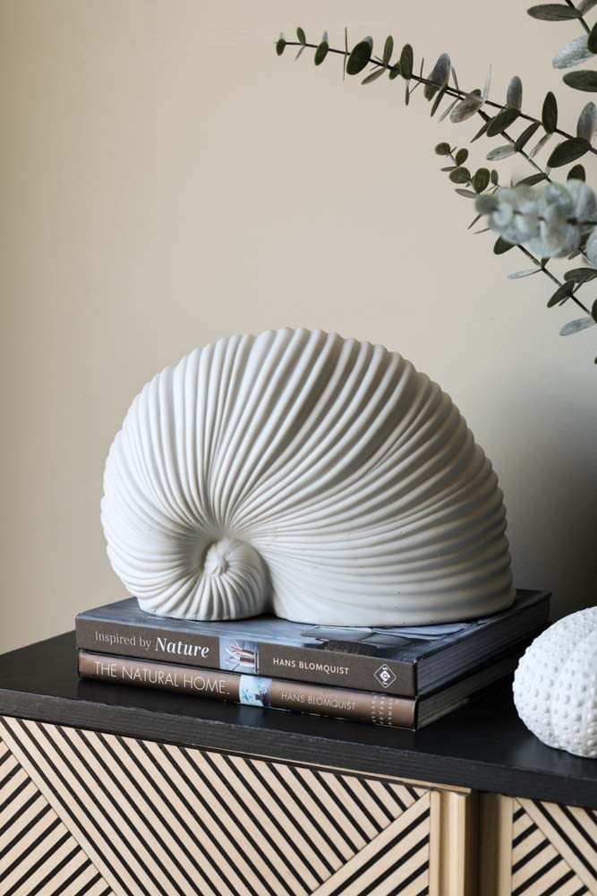 White Faux Sea Shell Ornament