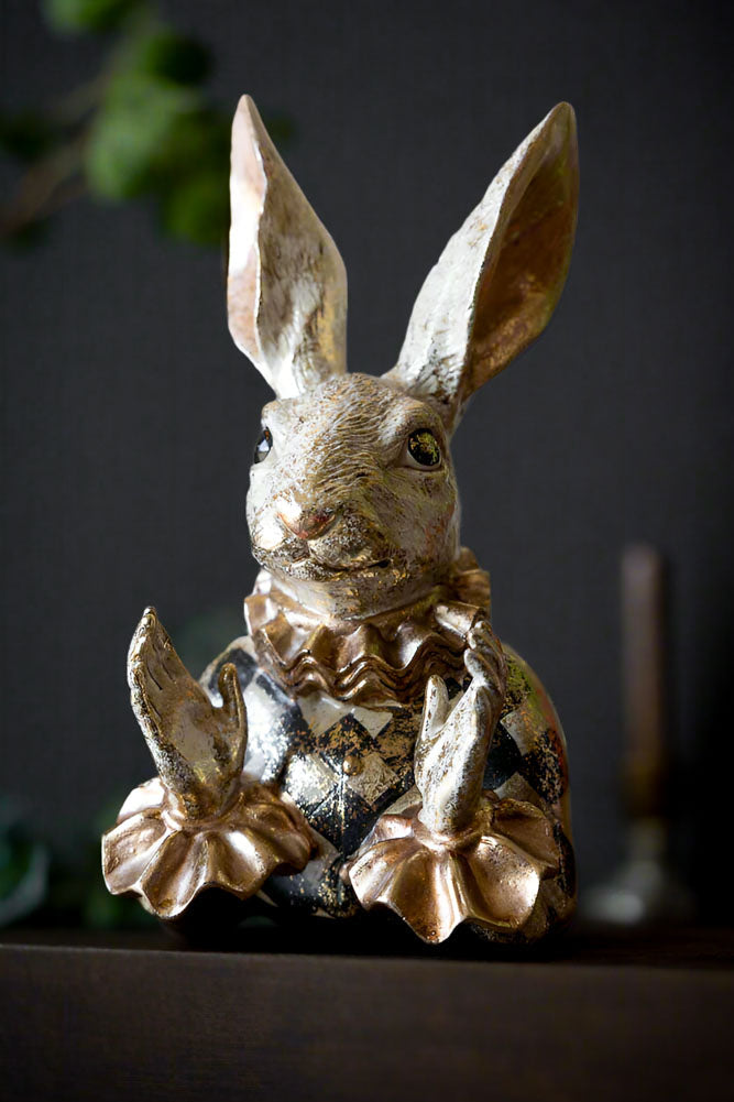 Fabulous Applauding Rabbit in Gold