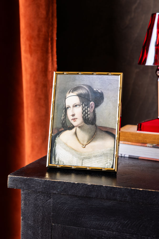 Gold Bamboo Effect Photo Frame