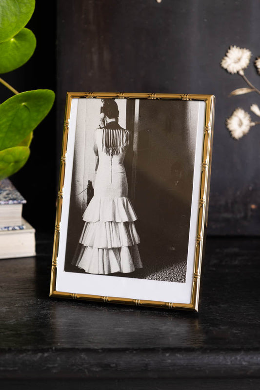 Gold Bamboo Effect Photo Frame