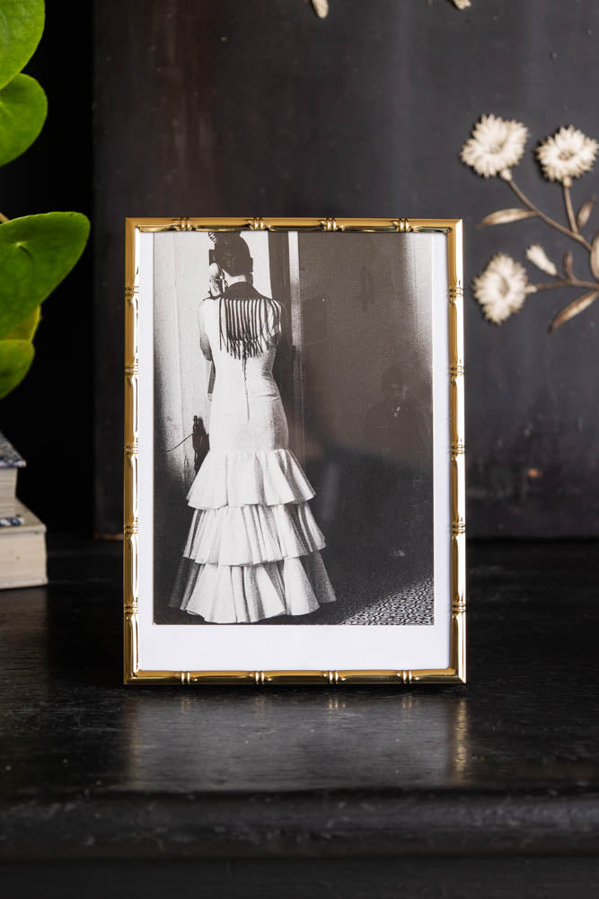 Gold Bamboo Effect Photo Frame