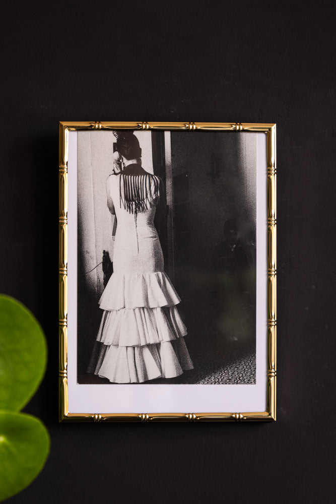 Gold Bamboo Effect Photo Frame