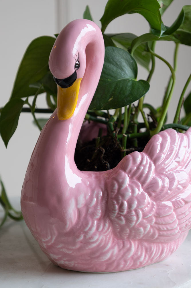Pink Swan Display Bowl